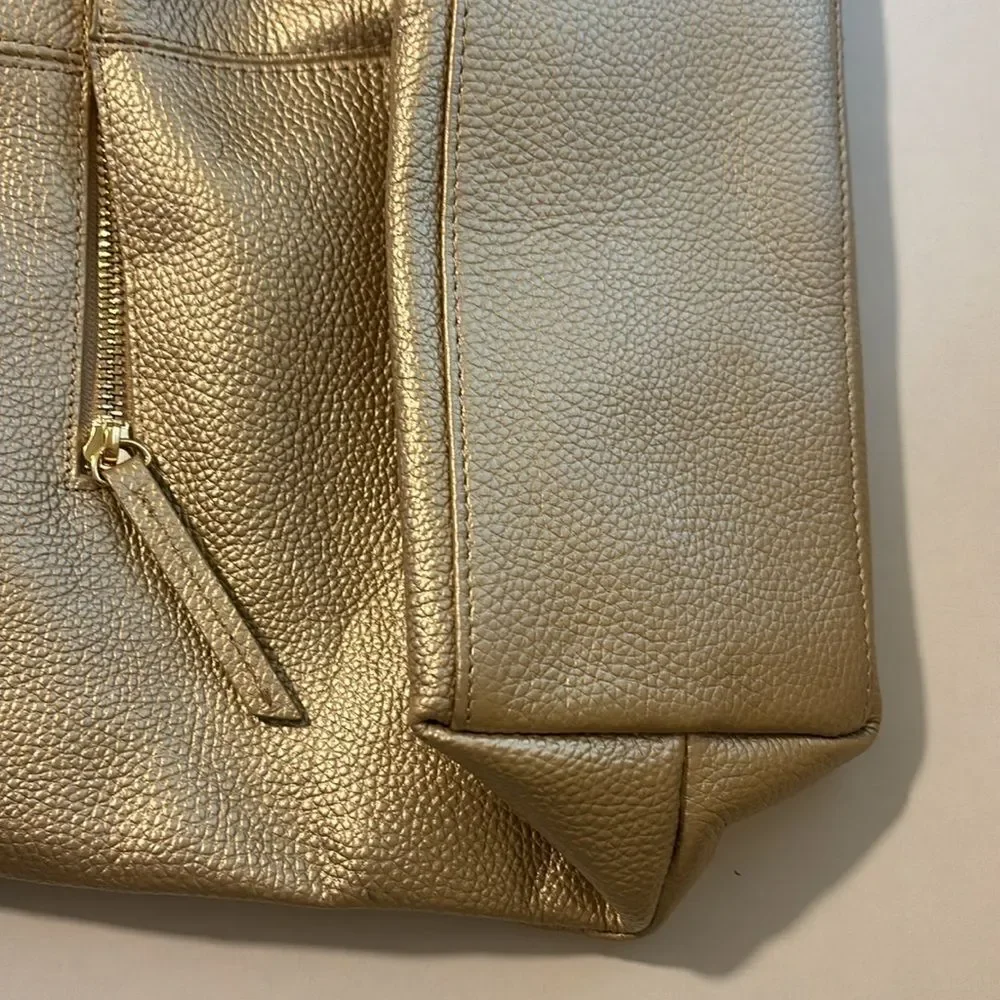 Laggo Genuine Leather Gold  Bella Hobo Bag / Excellent